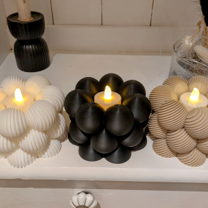 🕯️ NẾN DECOR 3D HÌNH KHỐI CẦU – PHONG CÁCH TỐI GIẢN HIỆN ĐẠI
