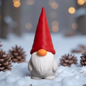 Đồ trang trí hình chú lùn – Chú lùn in 3D vui nhộn với ngón giữa – Ý tưởng hài hước theo phong cách Scandinavia cho ngôi nhà và quà tặng