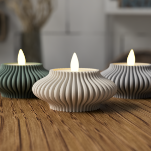 🕯️ NẾN DECOR 3D VÂN SÓNG